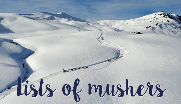 THE OFFICIAL LIST OF MUSHERS 2022 IS UNVEILED…